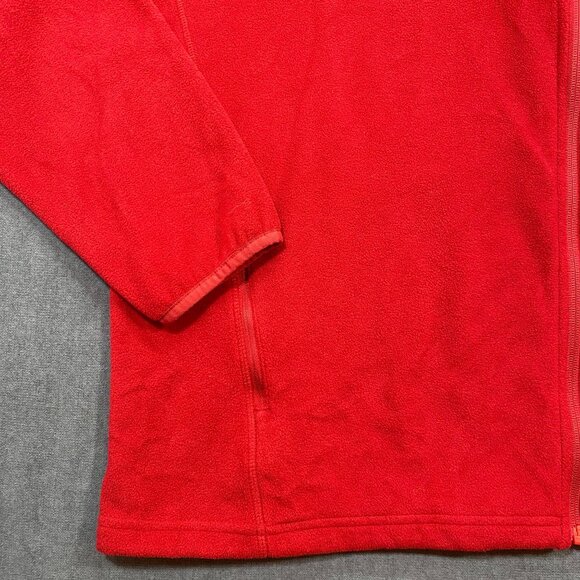 Columbia Red Full-Zip Fleece Jacket SZ XXL Mens Lightweight Warm Adjustable Hem - Picture 8 of 13